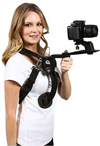 Cam Caddie Schulterstützgriff für Canon, Nikon, Sony, Panasonic Lumix Style DSLR Camcorder oder Videokamera