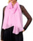 Prettystern Damen langer einfarbig festlich Schulter-Tuch seiden-stola für abendkleid Seiden-Schal Rosa 2015