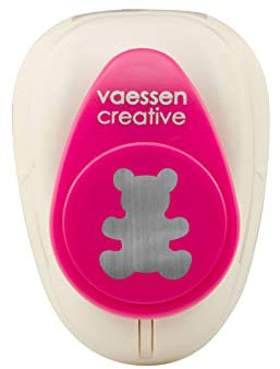 Vaessen Creative Motivstanzer, Medium Stanzer Bär | Motivlocher | Ausstanzung 2,5 cm Weit, Metall, purple, 2.3 x 1.9 cm