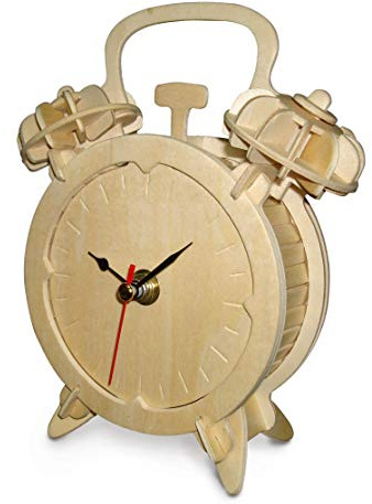Quay Alarm Clock Woodcraft Construction Kit FSC