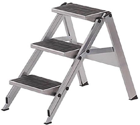 neoLab Aluminium Sicherheits-Trittleiter, 3 Stufen, 0.69m Standhöhe