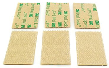 3M SJ4570 Dual Lock Klettband Transluzent dünne Verschlussdicke 25,4 x 50mm - 6 Stück