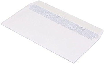 Bong TopStar Briefumschlag DIN lang (110x220 mm) haftklebend weiß 100g 250 Stück