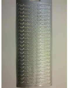 Stickerbogen Einladung silber, Sticker, Aufkleber, Karten gestalten