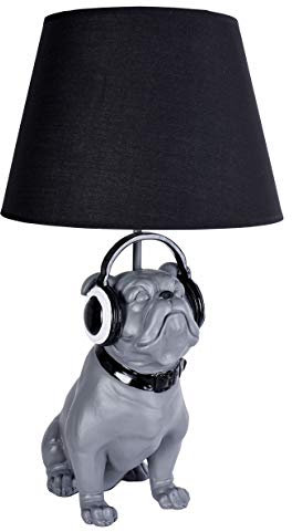 Mops Lampe (ohne Leuchtmittel) Madame Carlin Tischlampe Hund Tischleuchte Bulldogge Nachttischlampe cw076 Palazzo Exklusiv