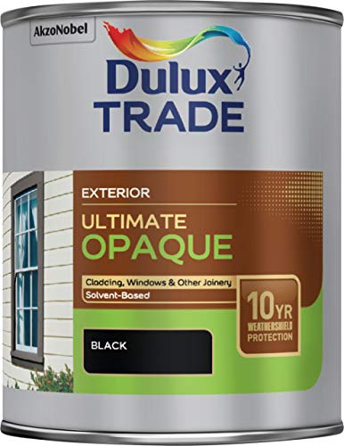 Dulux Trade Ultimate Weathershield Opaque Black 1L