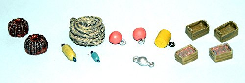Langley Models Wharf side / boat clutter, jetty junk OO Scale UNPAINTED Kit F294