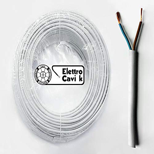 ® ELETTRO CAVI K - CAVO FROR GOMMATO 2x6 mm² ANTIFIAMMA BIPOLARE FLESSIBILE 2 POLI 100 METRI