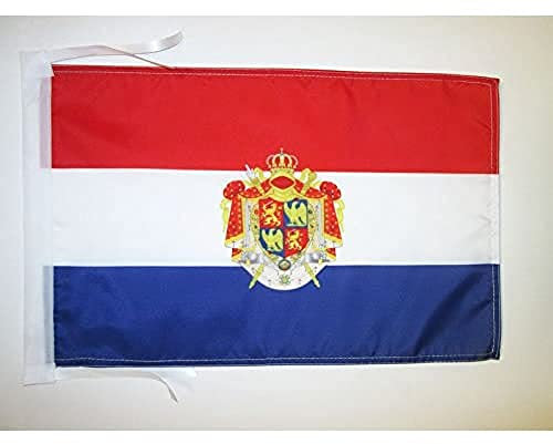 BANDERA del REINO DE HOLANDA 1806-1810 45x30cm - BANDERINA HOLANDESA DE BONAPARTE 30 x 45 cm cordeles - AZ FLAG