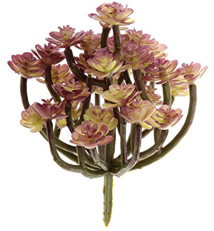 Mnixy 13-Rama Cactus Planta Flor Follaje Artificial Suculenta Plástico Decoración Hogar Oficina Verde