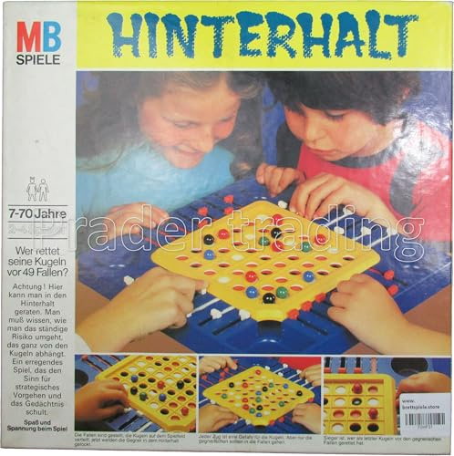 Hinterhalt MB - wer rettet seine Kugeln vor 49 Fallen? (Brettspiel).