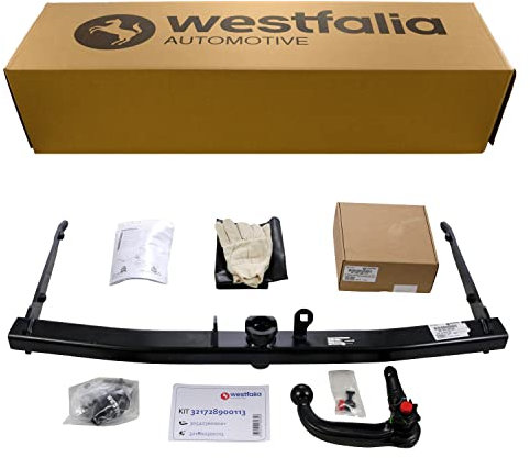 Westfalia Abnehmbare Anhängerkupplung für VW Tiguan 1 (BJ 09/2007-03/2016) - im Set mit 13-pol. fzg.-spez. Westfalia Elektrosatz