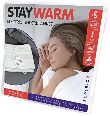 STAYWARM® Double Size Superior Electric Underblanket - F903 - White
