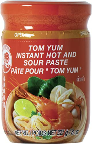 COCK - Instant Tom Yum Garnele Paste, (1 X 227 GR) | Authentische Instant-Paste für würzig-saure Thai-Suppe – einfach zuzubereiten, Restaurantqualität