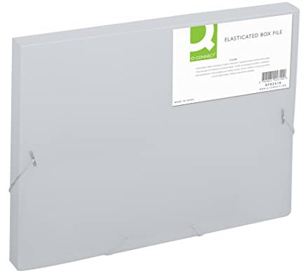 Q-Connect KF02310 Heftmappen und Sammelmappen Heftbox A4 transparent