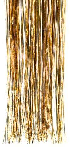 Creativery Lametta 24x100cm für den Weihnachtsbaum - Christbaumschmuck Weihnachtsdeko Weihnachtsgirlande - Karneval Fasching Disco & Party Glitzer Deko - Silvesterdeko - Gold