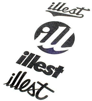 Fatlace ® Illest ill Sticker Aufkleber Tuning Dub (Illest (Oben), weiß)