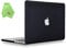UESWILL Smooth Matte Hard Case Compatible with MacBook Pro (Retina, 15 inch, Mid 2012/2013/2014/Mid 2015), Model A1398, No CD-ROM, No Touch Bar, Black