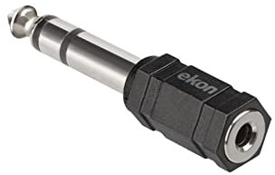 Ekon adattatore Audio, da Jack 3.5mm a Jack 6.3mm, femmina maschio, per radio, stereo, strumenti musicali, chitarra, amplificatore