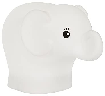 LITECRAFT Glow Elephant Table Lamp Childs Colour Changing LED Night Light - White
