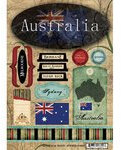 Scrapbook Customs - World Collection - Australien - Kartonaufkleber - Reisen