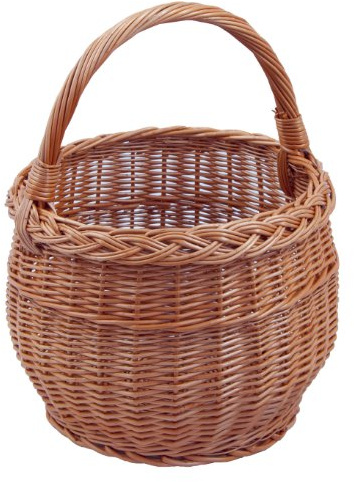 Backideen Einkaufskorb rund, braun, Ø 29cm x H 22cm