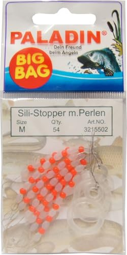 54 Paladin Silikon Stopper Perlen Schnurstopper Spirolino Pose, Größe:M