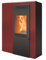 GOODFIRE Stufa a Pellet Finny Rivestimento in Acciaio Potenza Termica 6 kW 160 m3 Riscaldabili