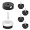 Wagner QuickClick® Filzgleiter Möbelgleiter Stuhlgleiter 4er-Set zum Anschrauben - 4X Basis+Schraube+Gleiteinsatz austauschbar - Wollfilz Ultrasoft - Durchmesser Ø 20 mm - Made in DE - 15808400