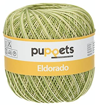 Puppets Eldorado Stärke 10 4578010-00082 Multicolor Häkelgarn, 100% Baumwolle