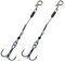 K.P Baits Stinger Drilling Angsthaken mit Wirbel 2 Stück 6 cm - 12 kg - Hakengröße 8