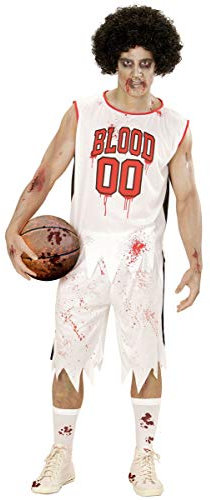 W WIDMANN MILANO Party Fashion - Kostüm Zombie Basketballspieler, Shirt und Shorts, Dämon, Untoter