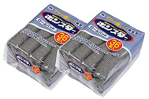 Bonster Scrubbing Roll Pad, Made in Japan, 36 Pieces x 2 Sets
