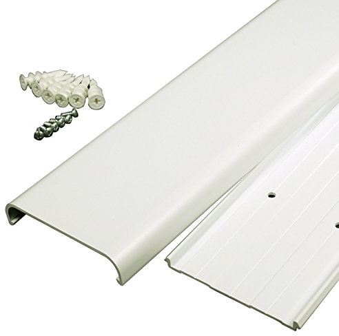 Legrand - Wiremold CMK30 30-Inch Flat Screen TV Cord Cover Kit- Wall Mount TV Cable Concealer Cord Cover Raceway Kit to Hide Cables, Cords, or Wires- White