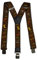Olata Heavy Duty Herren-Hosenträger Y-Form mit Jagdmotiv und gravierten Hosenträger-Clips – 4 cm. Jagdsaison