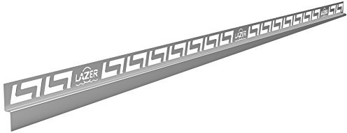 Lazer 380093 – Profilo inclinato in acciaio inox collegamento per piatto doccia con canalina di scarico, grigio, 380092