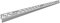 Lazer 380093 – Profilo inclinato in acciaio inox collegamento per piatto doccia con canalina di scarico, grigio, 380092