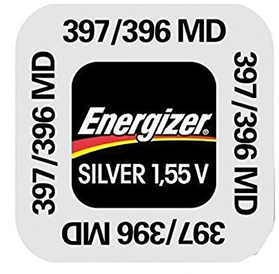 Energizer 10 Blisterpackungen mit je 1 Silberoxid-Batterie, für Uhren 397/396 SR726W, 1,55 V