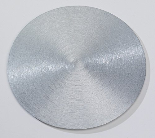 Glasuntersetzer, Getränkeuntersetzer Rund Alu Silber Ø14 cm