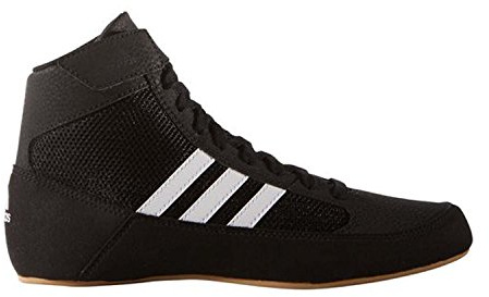 adidas Chaussures de Lutte pour Homme Aq3327, Noir/Blanc/Fer métallisé., 36 EU