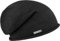 Seeberger Rollrand Beanie Damenbeanie Damenmütze Mütze Strickmütze Damen/Kinder - Long Sommermütze Sommer Frühling-Sommer Herbst-Winter - One Size schwarz