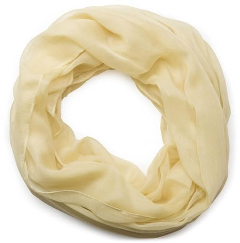 styleBREAKER unifarbener Loop Schlauchschal, weich und leicht, Unisex 01016069, Farbe:Gelb