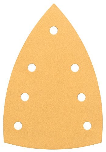 Bosch Professional Pack de 10 Disques abrasif C470 (pour Bois dur, Peinture sur bois, 100 x 150 mm, Grain 80, Accessoires Ponceuse Multi)