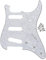 FLEOR 8-Loch SSS ST Pickguard E-Gitarre Scratchplate mit Schraube für Vintage Style ST Gitarrenteile, 4Ply White Pearl