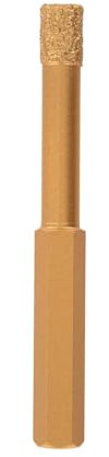 TIVOLY - Foret Diamant 6 mm - Pour Perçage à Sec Céramique, Grès Cérame, Carrelage, Granit, Marbre - Queue Hexagonale à 6 Méplats