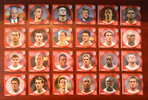 Texaco FIFA World Cup Germany 2006 - Full Set of 24 England Squad Discs