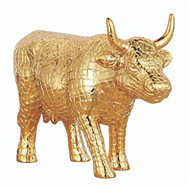 CowParade Mira Moo Gold (medium)