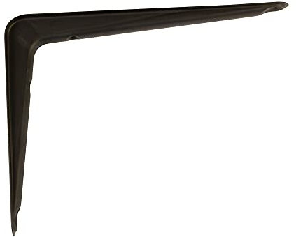 Amig - Équerre d'étagère murale | Console pour étagère | Support étagère en Acier | Coleur: Noir | Dimensions: 200 x 150 | Poids max.: 40 kg