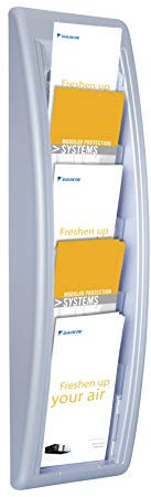 PAPERFLOW Wandhalter Quick Blick/4062-35 H65xB17,5xT9,5cm aluminium