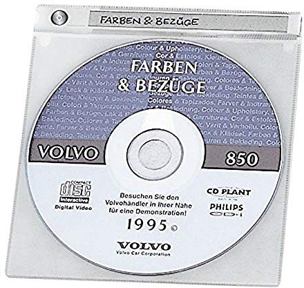 Durable CD/DVD Hülle TOP Cover, für je 1 CDs/DVDs, transparent, Packung mit 10 Hüllen, 520019